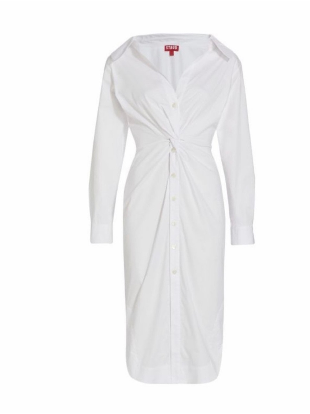 STAUD Clea Dress in White - NWOT NEVER WORN - Picture 1 of 6